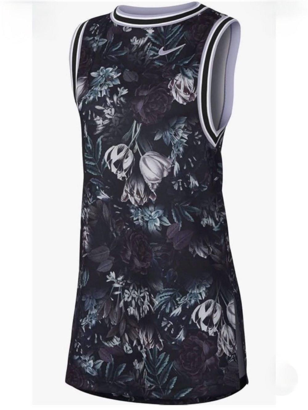 NWT Nike Paris Court Dress in Black/Oxygen Purple Size M